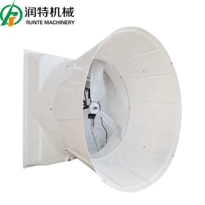 China Hot Selling QiluRunte Livestock Farm 1460 Belt Drive Model Aluminum Blade Wall Mounted Ventilation Fan 50inch for sale