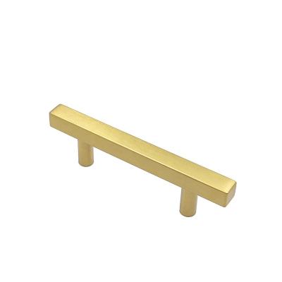 China Cabinet T Type Diameter 12mm Gold Color Pull Handle For Furniture Cabinet Handle Cabinet Hardware for sale