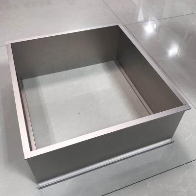 China Modern ZHANHONG Aluminum Alloy Profile Of Drawer Furniture Aluminum Profile Frame for sale