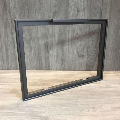 China Aluminum Glass Front Door Glass Wall Frame Designs for Kitchen, Wardrobes, Living Room, Study Room, Bathroom for sale