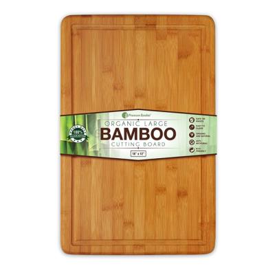 China Disposable Extra Large Bamboo Cutting Board - 18x12 Thick Strong Bamboo Wooden Cutting Board with Drip Groove for sale