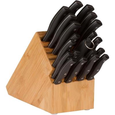 China 20 Slots Universal Disposable Bamboo Kitchen Knife Storage Block And Holder Organizer For Knife for sale