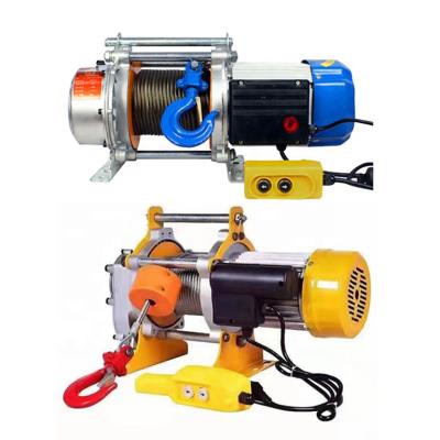 China Hoisting Goods Hoist Electric Wire Rope Mini Electric Hoist 500kg for sale