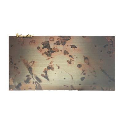 China SUCEL Decoration SUCEL Titanium Steel Plate Decorative Copper Stainless Sheet Antique Copper Pitted Bronze Sheet for sale