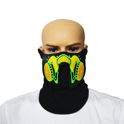 China Character Party Decoration EL Panel Sound Activated EL Mask for sale