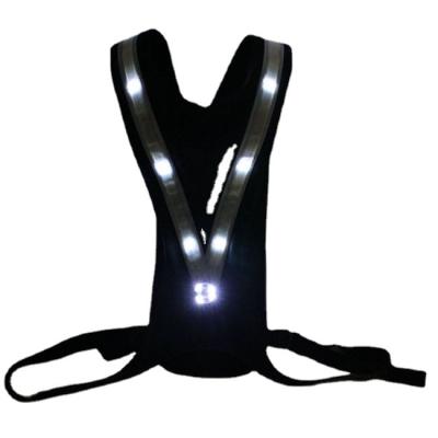 China LED FLASH Led Safety Sports Vest USB Rechargeable Light Up Reflective Led Vest for sale