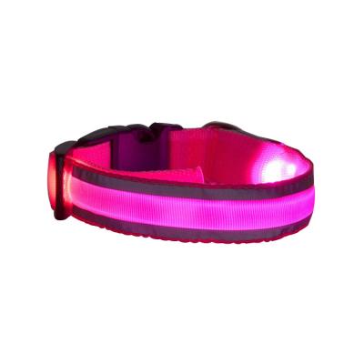 China Sustainable Wholesale Pet Supply Christmas Gift Led Dog Collar With Led Light for sale