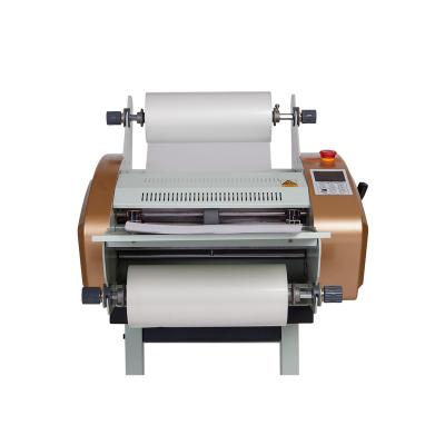 China Yes Pingda Machines PD360C PLUS Auto Feed and Cut 360mm Hot Roll A3 Laminator with Stand for sale