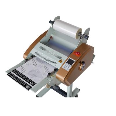 China Yes factory PD360C automatic hot roll Pingda a3 a4 laminating machine laminator with automatic feed cutting function for sale