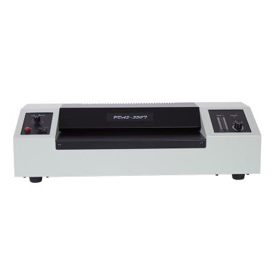 China Pingda factory PDA3-330T adjustable speed a3 a4 hot ladle laminating machine with A3 temperature display for sale