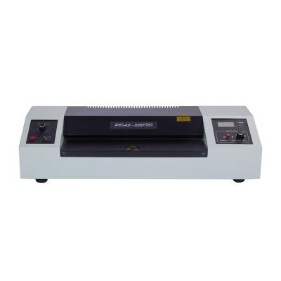 China Pingda factory PDA3-330TD a3 speed adjustable hot ladle laminating machine with A3 temperature LED display for sale