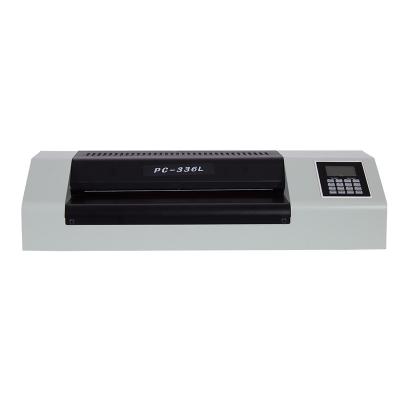 China Pingda factory PC-336L 6 roll a3 roll inside heater hot pocket laminating machine with A3 LCD display for sale