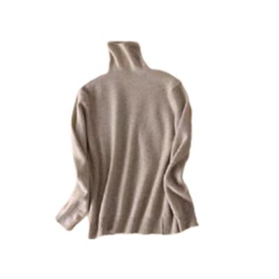 China Anti-Shrink Best Fashion Solid Color Big Turtle Neck Knitted Sweater For Women for sale