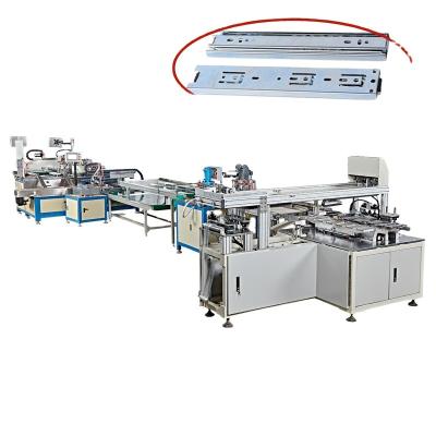 China Full Automatic Telescopic Hard Articles Channel Making Machine Drawer Slide Assembly Machine for sale