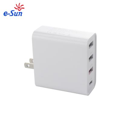 China Mobile Devices .laptop E-Sun 48W USB C and 3 X USB Wall Charger PD 3.0 Type C Fast Charging Adapter for Type C Laptop and Phone for sale