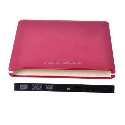 China New Slim External USB3.0 Sata External Optical Drive External Enclosure With ODD and HDD Exchangeable Function for sale