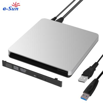 China Slim External E-sun USB3.0 to SATA 12.7mm External CD DVD Optical Drive Enclosure Case for sale