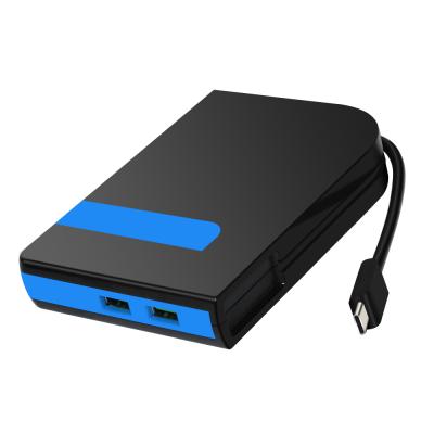 China Multifunctional USB 3.0 Hub Charger 5 Port Transfer Desktop Fast Charging Data and USB or Type-C for sale