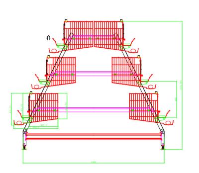 China Durable Best Price Poultry Raising Cage Laying Hen Cage Automatic Poultry Raising Equipment for sale