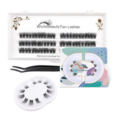 China Kelly Lash Softer Than Bunch Pre Cut Lashes 8mm-16mm C D Super Fine Strip DIY Eyelash Extensions for sale