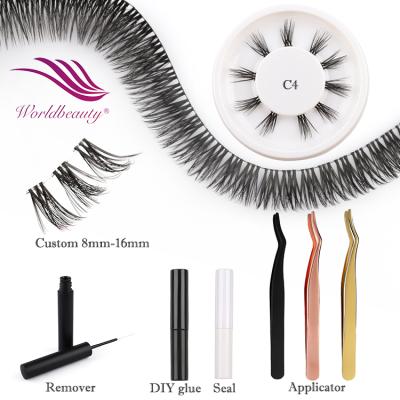 China Worldbeauty Kelly Lash Softer Pre Cut Bunch Lashes DIY Eyelash Extensions for sale