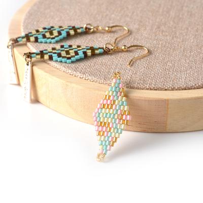 China BOHEMIA fashion miyuki seed beads pendant handmade jewelry delica glass necklace dropshipping for sale