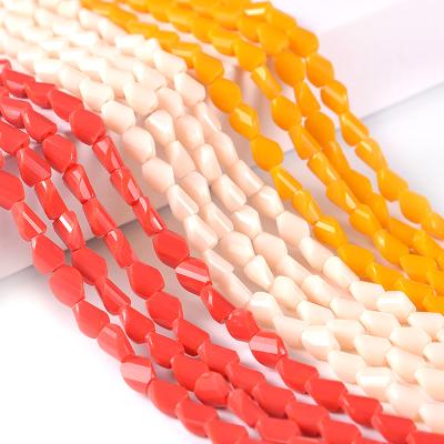 China Jewelry Making JC Crystal Twisted Beads 6mm Good Quality Glass Loose Beads For Jewelry Making DIY Decoration for sale