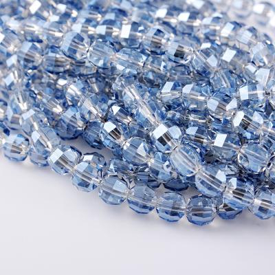 China The decoration Crystal Beads Round Shape Glass faceted colorful wholesale bead for jewelry making for sale