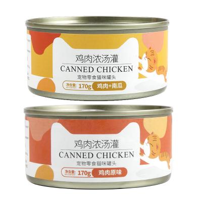 China Cats Canned Wholesale Cat A Variety Of Flavors Thick Soup Can Lick Wet ODM Factory OEM Snacks 170g Pet Cat Food Hot Sale for sale