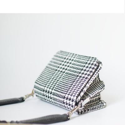 China Wholesale Women's Girl's Bags Messenger Shoulder Bag Fashion Houndstooth Custom Logo Shoulder Bags for sale