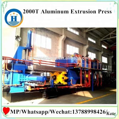 China Aluminum Door And Window Profile 2000T Extrusion Press Line , Newest Extruder Making Machine for sale