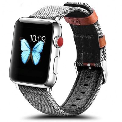 China Low MOQ good looking of watchband for apple watch, for apple watch fabric strap iwatch strap 44mm for sale