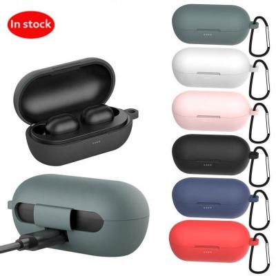 China With Hook Silicone Shockproof Earphone Case Protective Cover With Chain Haylou GT1 Pro Head Case For Earbuds for sale