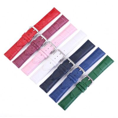 China Designer Fashion Luxury Leather Wrist Watch Bands 16/18/20/22/24mm For Samsung Leather Watchband for sale