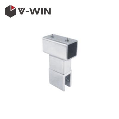 China Modern Stainless Steel Glass Connector Glass Clip For Square Bar for sale