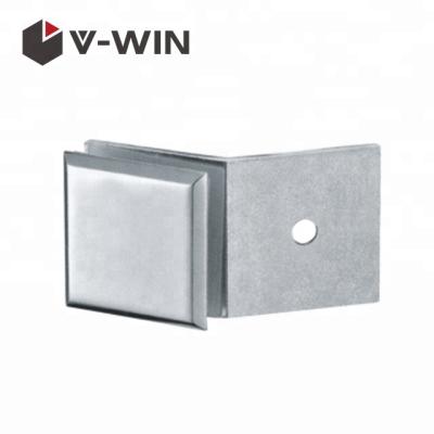 China Zinc Alloy Material Square Glass Connector And Glass Flange Hot Selling Wall To Glass Bracket for sale