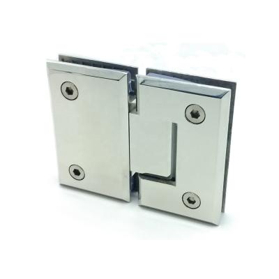 China Glass Clamp 180 Degree Stainless Steel Shower Glass Hinge for sale