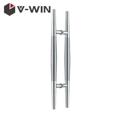 China Modern H shape stainless steel double side door handle&door pull handle for sale