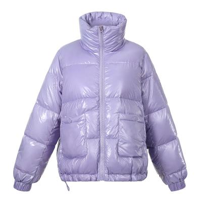 China Feng Feng Wang Women Breathable Warm Down Jacket Purple Winter Short To Medium Girls Jacket Women for sale