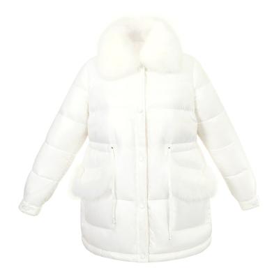 China Feng Feng Wang Women Breathable Warm Down Hooded Girls Medium Winter Jacket Women's White Hood for sale