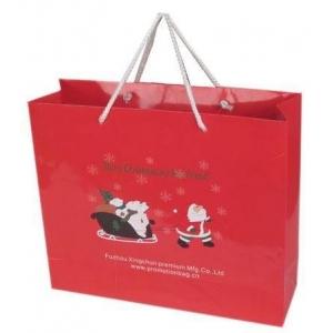 China laminated paper shopping bag  paper shopping bag any size with gold stamping for sale