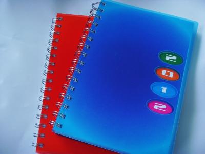 China promotional notebook spiral notebook with pvc cover any size any print for sale