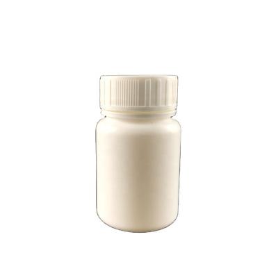 China Small Medicine 40g HDPE Plastic Bottle Solid White Covered Wide Mouth Medicine And Health Care Product Packaging Bottle for sale