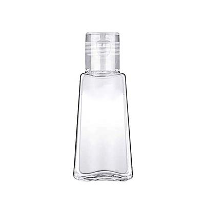 China Household Products Pamper 30ml Alcohol Hand Sanitizer Clear Plastic Flap Conical Bottle for sale