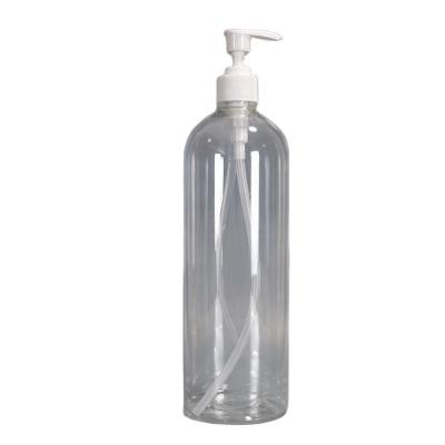 China 300ml 500ml empty medicine body lotion bottle lotion pump bottle shampoo PET plastic bottle thansparent for sale