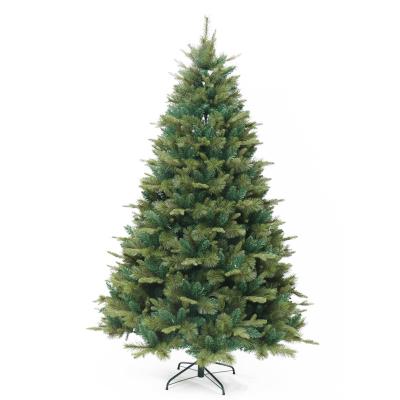 China Christamas home decoration factory direct sale artificial fiber PVC material snow flocking decoration simulation outdoor Christmas tree for sale