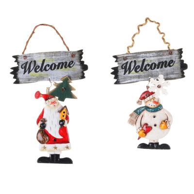 China Factory Direct Christmas Home Decor Christmas Decoration Resin Christmas Santa Hanging Home Decor Indoor Direct Custom Christmas Decorations for sale