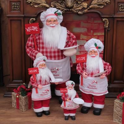 China 2021 Christmas Home Decor Christmas Series Hot Selling Multi Shaped Snowman Santa Plush Christmas Toys for sale