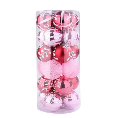 China Christmas Ornament Plastic Christmast Decorative Bauble Decor Transparent Christmas Ball for sale