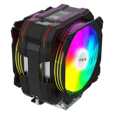 China New Alseye M120D-plus CPU 2021 SYNC RGB LCD Display Temperature Fan CPU Cooler for sale